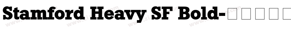 Stamford Heavy SF Bold字体转换